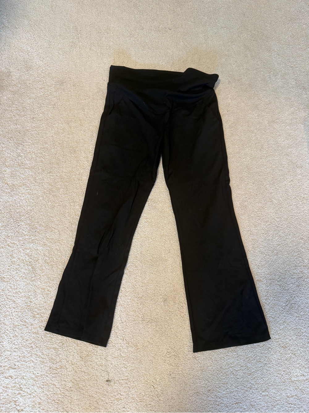 Women’s black maternity trousers